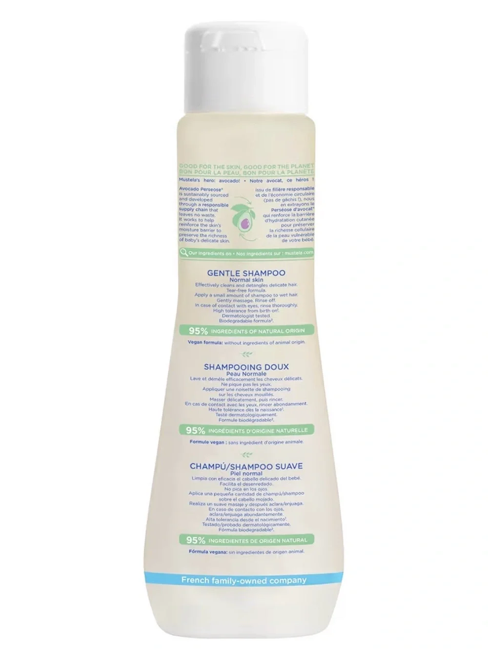 Mustela Gentle Shampoo for Kids — Cream & Green